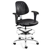 BEVCO Dura Tall Height HeavyDuty Black Polyurethane Chair, Adjustable Seat  Back Tilt 7551D-3750S/5-AA
